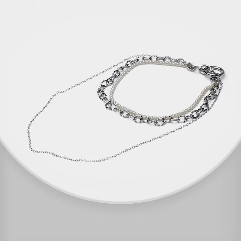 

Amorita boutique Fashion three layers of multiple Artificial pearls necklaces