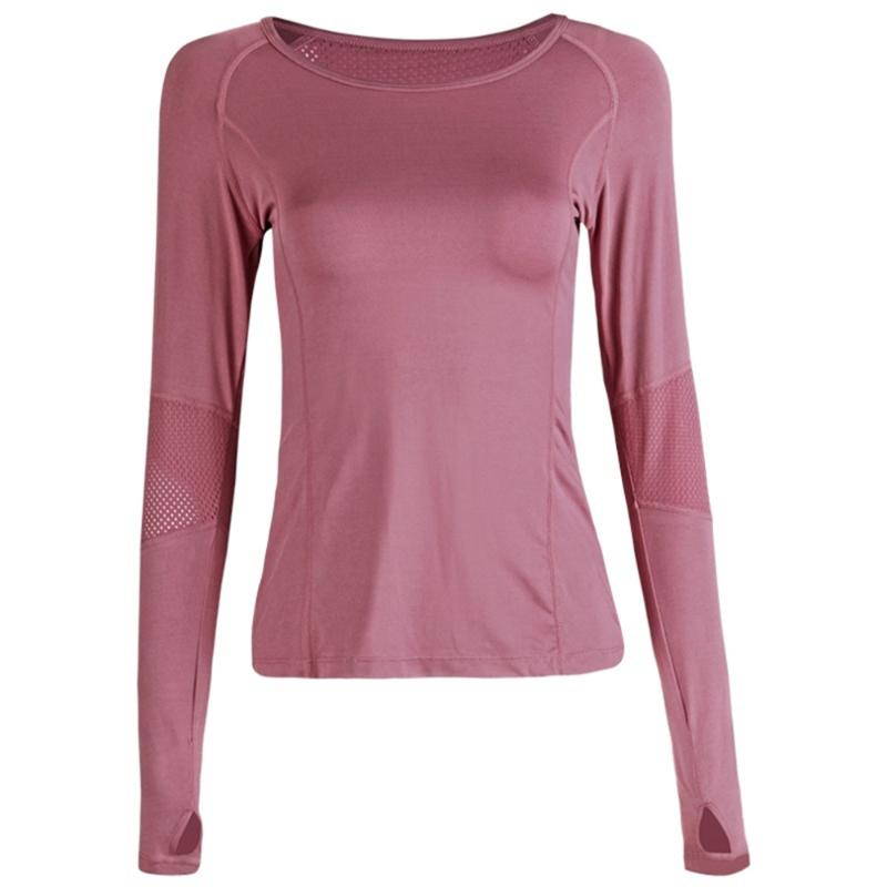 

Women' Sports Wear For Fitness Women Jersey Seamless Long Sleeve Gym Woman Sport Shirt Yoga Top Female Workout Tops T-shirt, Black