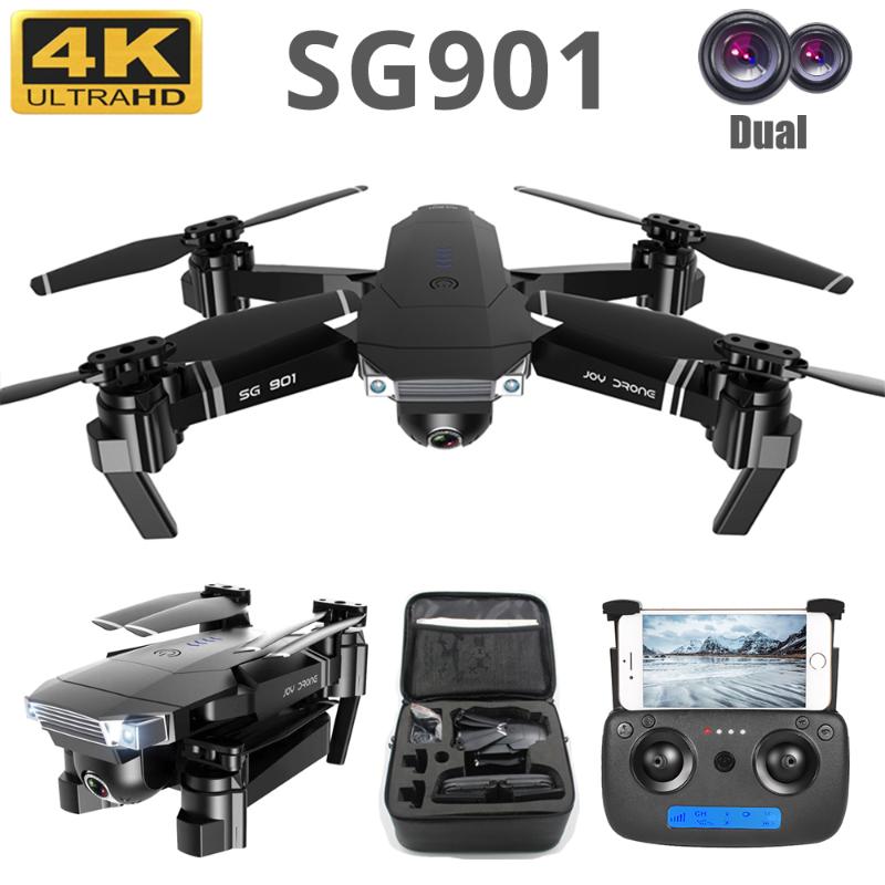 

New Foldable Drone Wide Angle 4K/1080P HD Dual Camera Optical WiFi Follow Me RC Drone FPV Professional Long Battery Aircraft