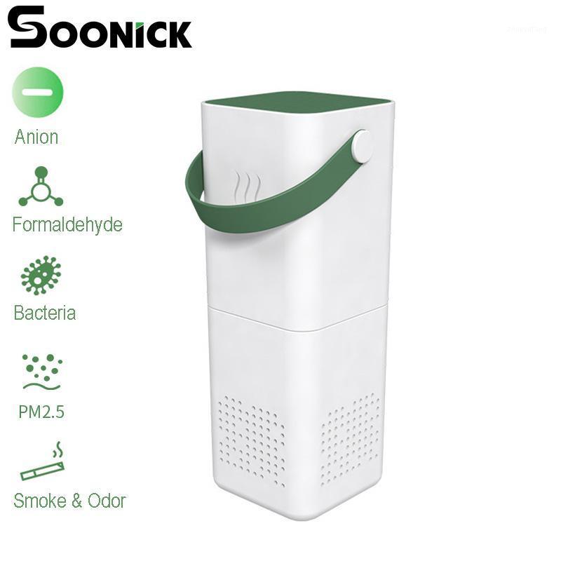 

SOONICK Portable Air Purifier 5V USB Ionic Air Purifier Home HEPA Filter Formaldehyde PM2.5 Odor Car Cleaner for Home Car1