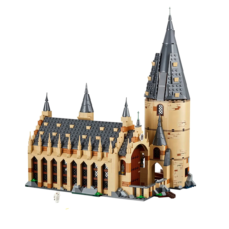 

16052 39144 In stock 926pcs Porter Movie Series Bell tower Auditorium Castle Building Blocks Toys Christmas gift Comptible 75954