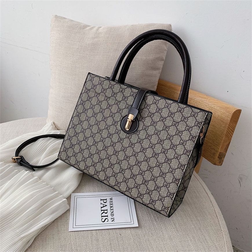 

Gap Factory Code Bag women 2022 new fashion net red handbag Messenger Fashion Versatile Single Shoulder Tote girls' big bag, Coffee