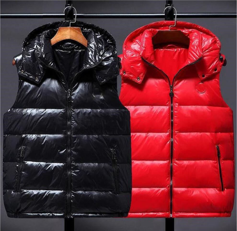 

Hot sale low price down jacket Vests men women fashion hooded vest high-end embroidery logo luxury Vests warm and lightweight down Vests, Black