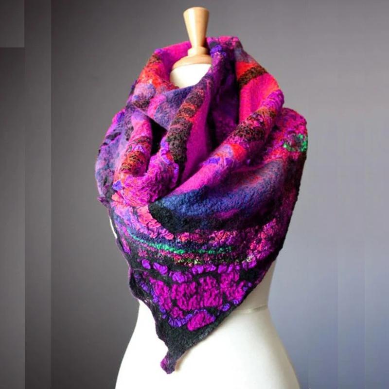 

40#2021 Women's Scarf Winter Fashion Women Casual Multi-color Printing Scarves Retro Multi-Purpose Shawl Button Scarf Lady