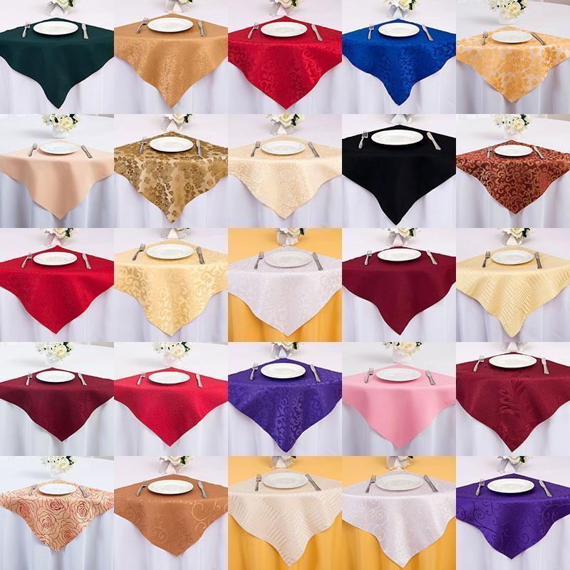 

Kitchen Embroidered Table Ornament Handkerchief Catering Decoration Party Pink Cloth Napkins Printed 48cm Square Table Towel1