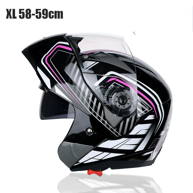 

New Flip Up Modular Full Face Motorcycle Helmet Dual Visor Motocross Size1