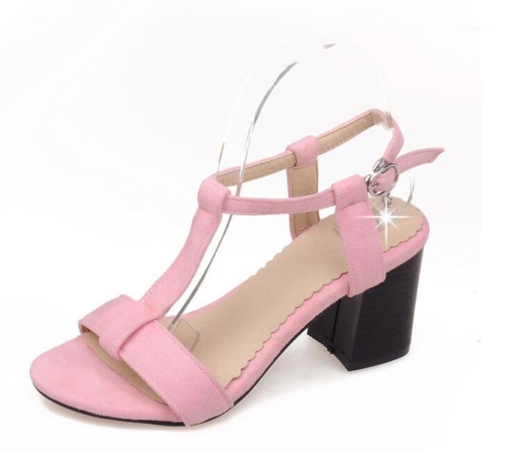 

Zapatos Mujer Chunky Ladies Shoes Woman Ankle Strap High Heels Summer Wedding Chaussure Femme Women Sandals Pumps1, Pink