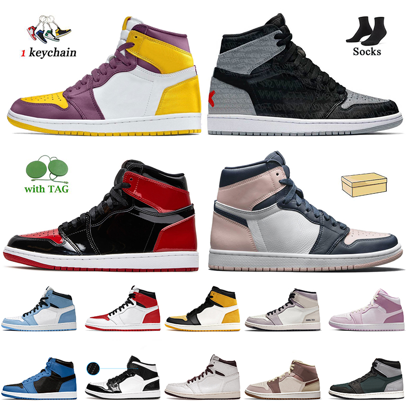 

Wholesale Top Quality Women Mens Basketball Shoes Jumpman 1 1s High OG NRG Igloo Brotherhood Rebellionaire Game Patent Bred UNC Fragment Designer Sneakers Trainers, B8 mid dutch green 36-40