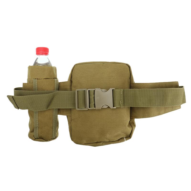 

Men Waist Bag Tactical Backpack Camouflage Molle Bag Shoulder Hiking Camping Climbing Daypack Outdoor for New, Khaki