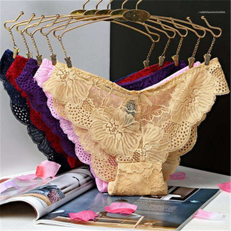 

Low Waist Briefs Fashion Trend Seamless Lace Breathable Sexy Underwear Designer Female Comfortable Soflt Hollow Out Bow Panties Ladies