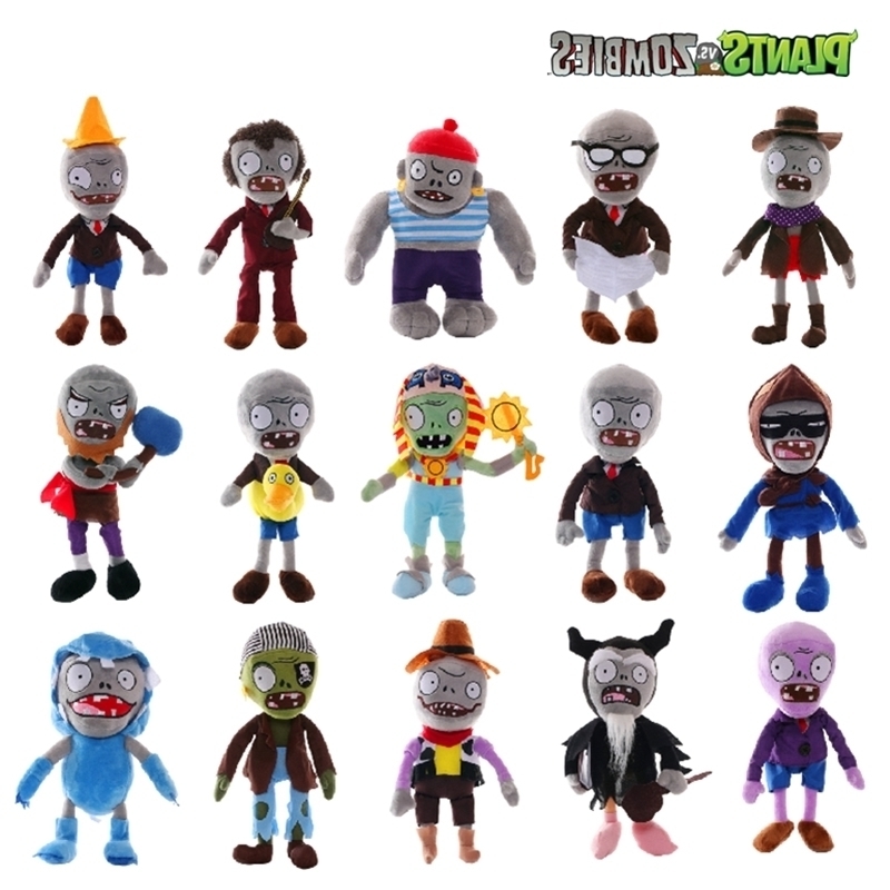 

Plants VS s 30cm Stuffed Plush Doll Toys Conehead Newspaper Zombie Cartoon Game Cosplay Anime Figure Kids Gifts, 39