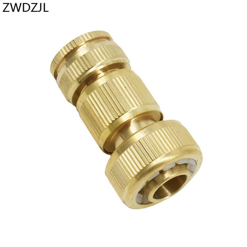 

Garden hose brass 3/4 quick connector tap female G1/2 G3/4 garden irrigation 25mm hose connector pure copper 1set, Yellow