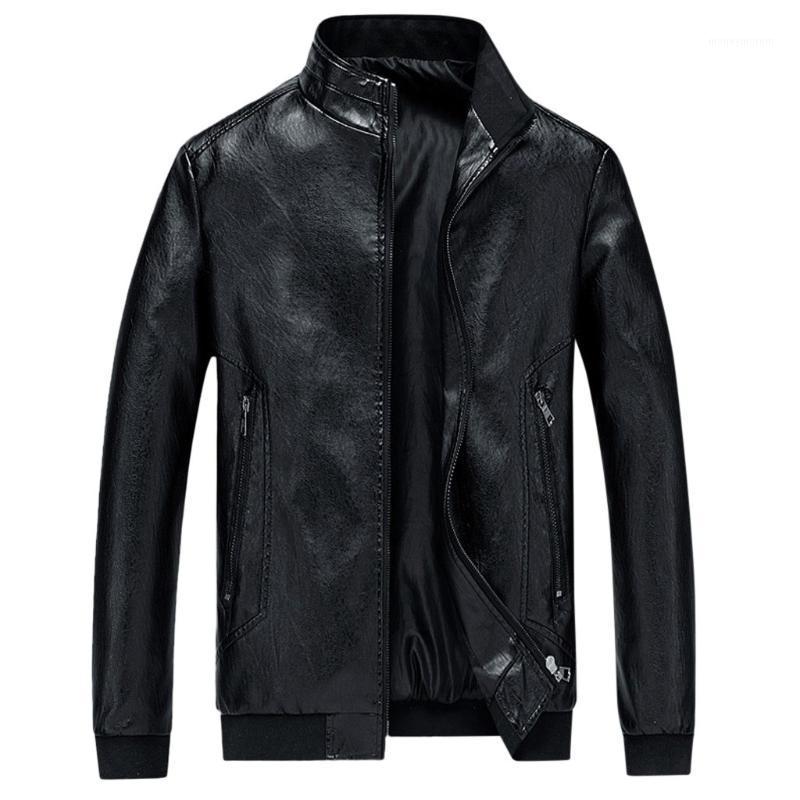 

Men Winter Leather Jacket Biker Motorcycle Zipper Long Sleeve Coat Top Blouses Motorcycle Jacket Coats And Jackets Man Plus Size1, Wine