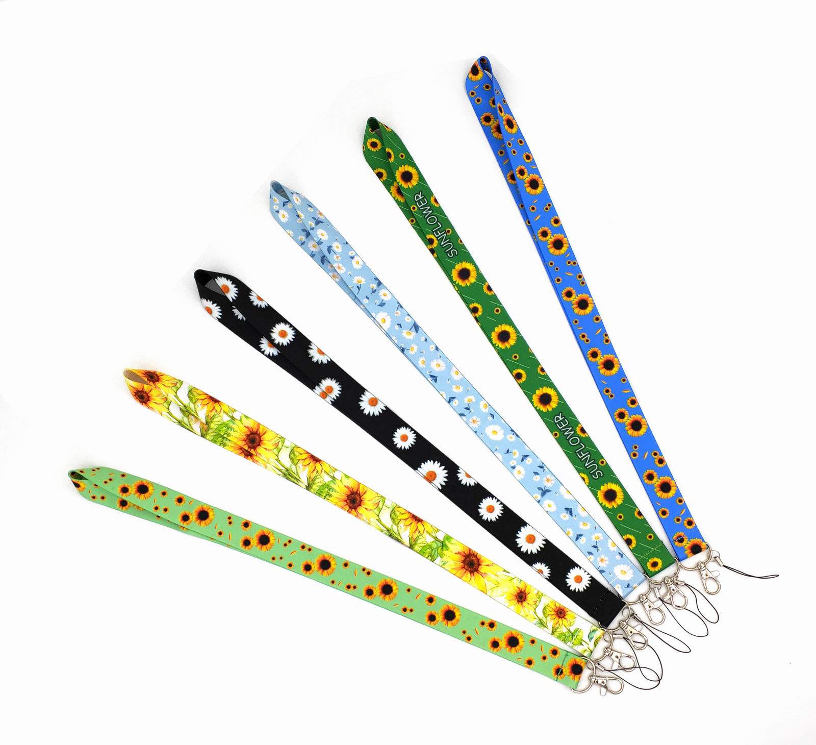 

2021 Small Wholesale New 20pcs Sun Flower Small Daisy Lanyard Fashion Keys Mobile Phone Neck Styles Celebrity Paps ID Holders #30