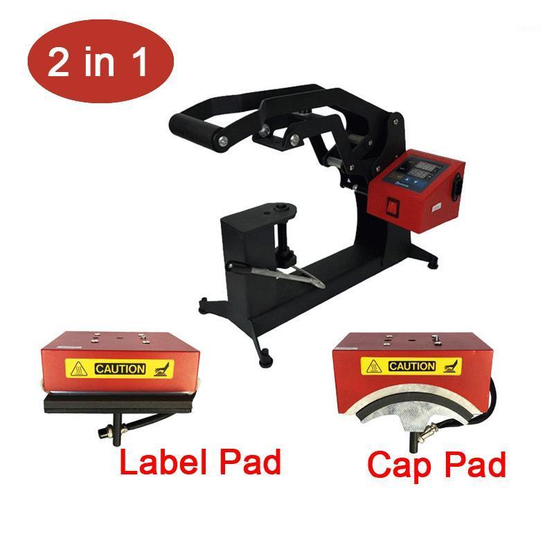 

2 in 1 Combo Digital Cap Heat Press Machine 15x15CM Logo Label Printing Machine DIY Custom Sublimation Printer1