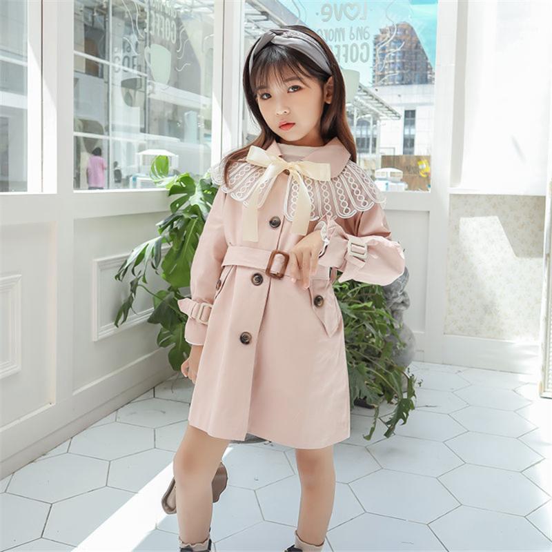 

Fashion Girls Button Windbreaker Jacket Children Clothing Girl's Trench Coats Winter Trench Wind Dust Outerwear Kids School Wear1, As picture