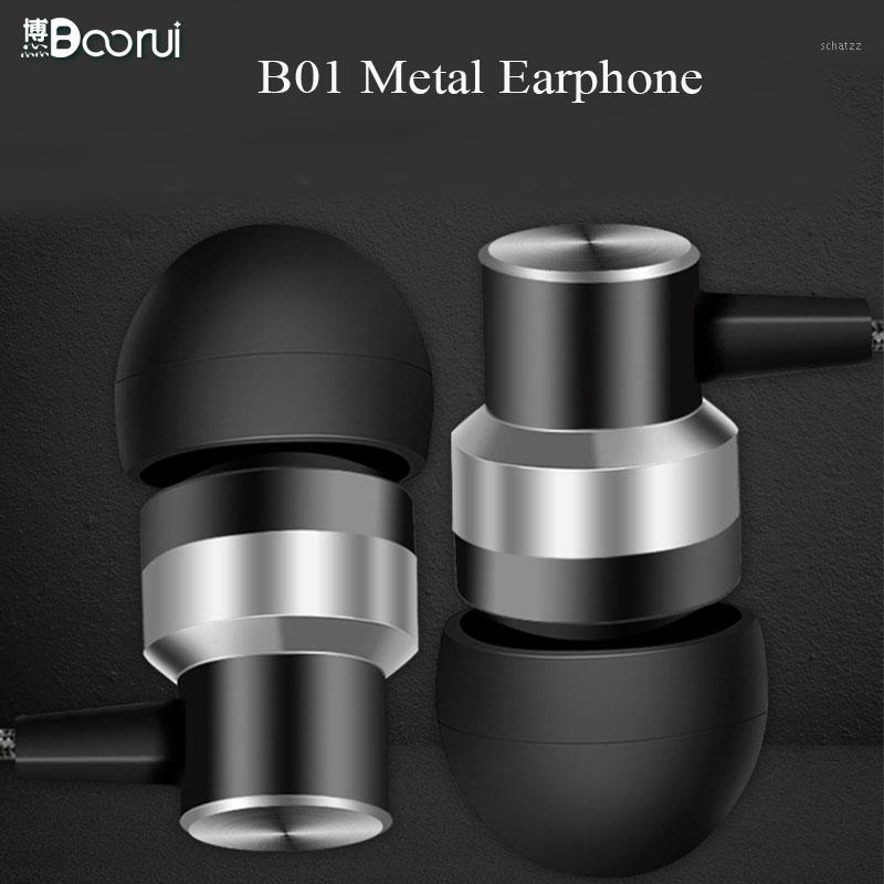 

BOORUI Stereo Auriculares B01 Stereo Bass Earpieces 3.5MM Plug Hands-free for for Smart phones1