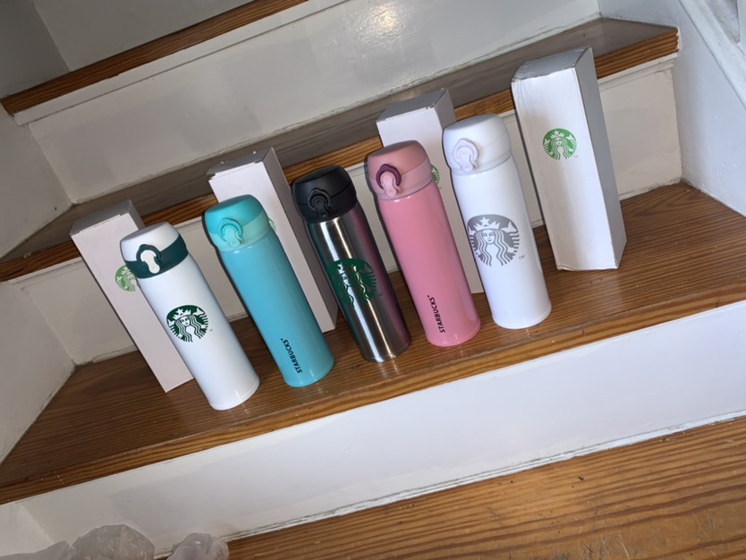 

2021 16OZ Starbucks men women favorite mugs with coffee cups stainless steel cups support custom logo kitchen accessories tumblers fast ship, Please note the color you need.