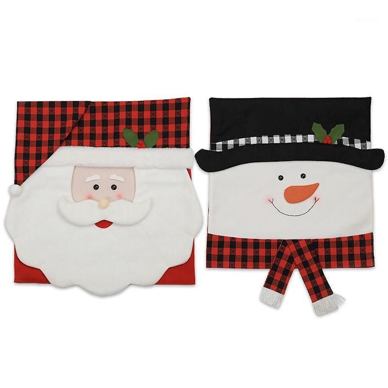 

1 Pcs Christmas Santa Claus Chair Covers Chair Back Cover Home Party Decor Christmas Decorations for Home1