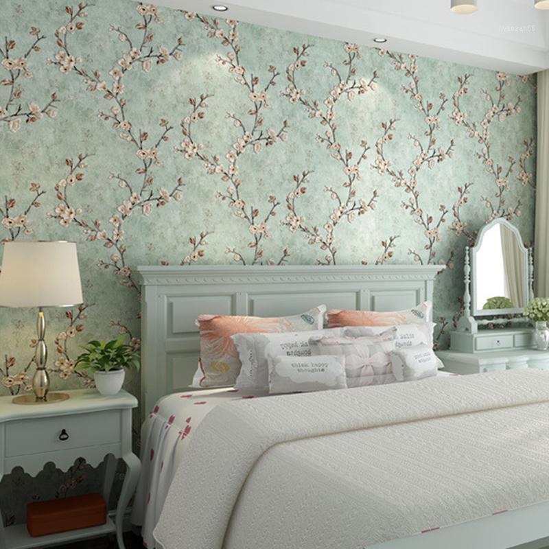 

Home Improvement Wall Paper European Self-adhesive 3D Non-woven Wallpaper Rolls For TV Background Bedroom Decor1