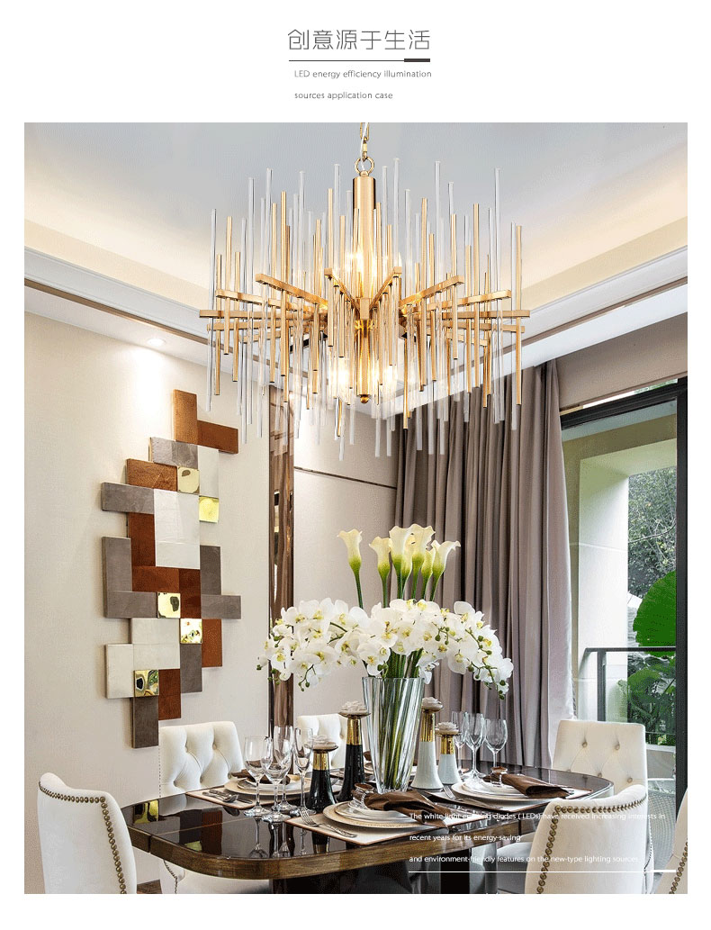 

modern crystal lamp chandelier for living room lamps luxury golden round stainless steel chain chandeliers lighting