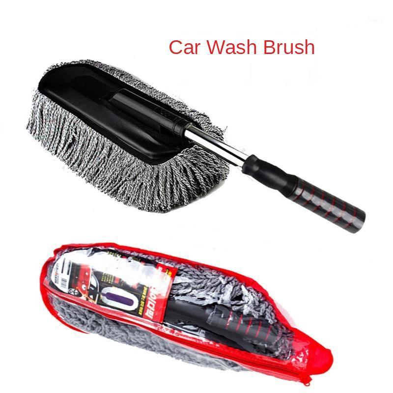 

Car Flat Wax To The Car Cleaning Mop Brush Nano Dust Duster Brush with Wash Tool1