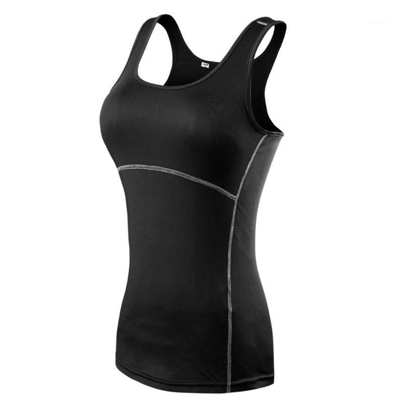 

Women Gym Vests Solid Stretch Summer Running Tops Sleeveless Shirt Fitness Workout Vest Female Sportswear Running Vest Tank Tops1, Black