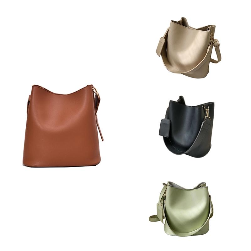 

Ladies Casual Shoulder Bag Messenger Bag Large Capacity Simple Wallet, Black