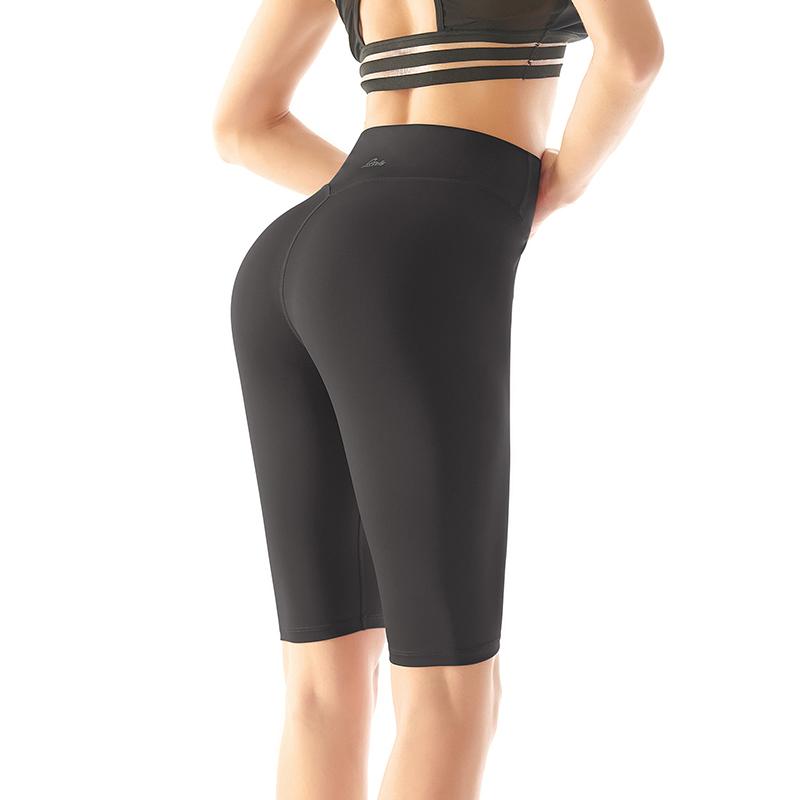 

2020 Women Shorts Leggings New Simple Solid Black Cycling Running Fitness Pants High Waist Push Up Hip Gym Shorts Leggings