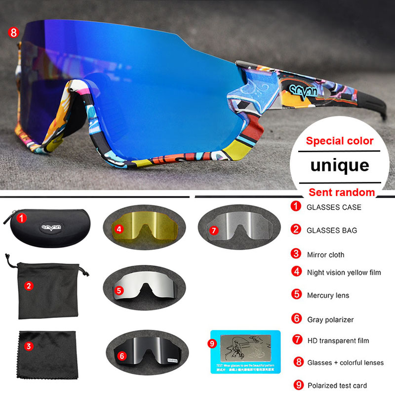 

High quality Polarized 5 Lens Bicycle Cycling Eyewear Men Women Road Bike MTB Glasses Outdoor Sports Running Riding Sunglasses bike Goggles