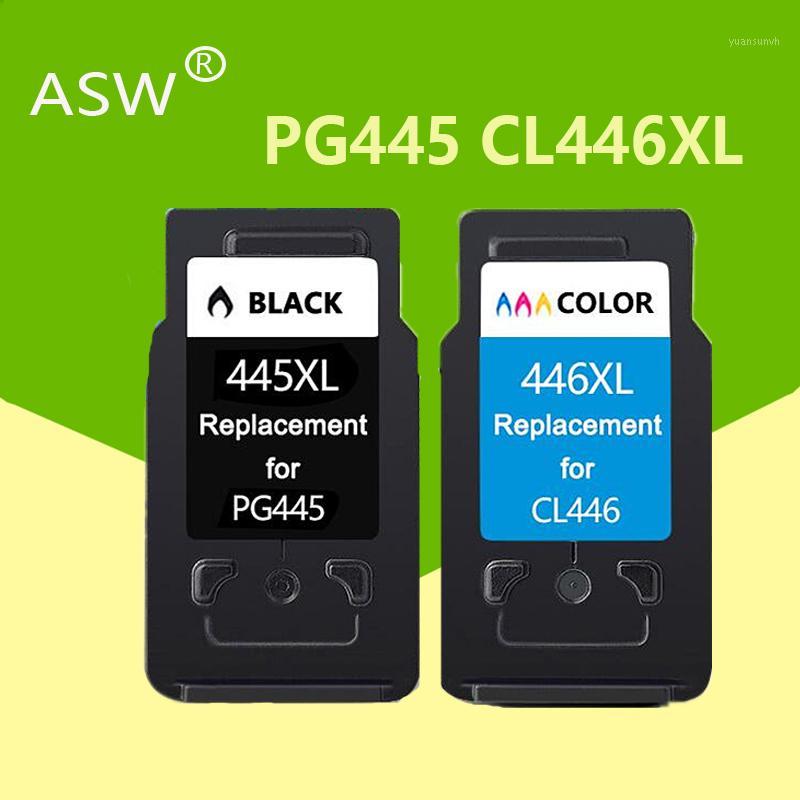 

2Pcs PG-445 CL-446 PG445 CL 446 Compatible PG445XL 445XL ink cartridge for Canon PIXMA MG 2440 2540 2940 MX494 IP2840 printer1