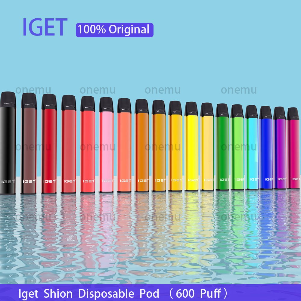 

Original IGET Shion Disposable Pod Device Vape 600 ffs 2.4ml 400mAh Cartridge Empty Vaporizer Pen