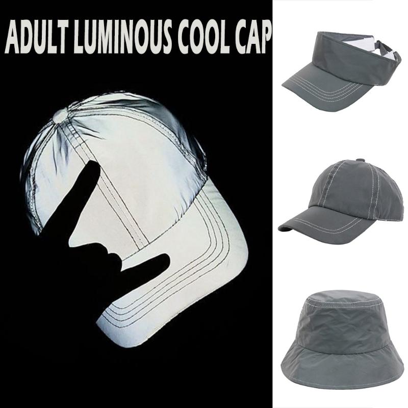 

Adult Fashion Adjustable comfortable hat Luminous Reflective Baseball Cap Sun Hat Suitable for travel anhiking Dropshipping
