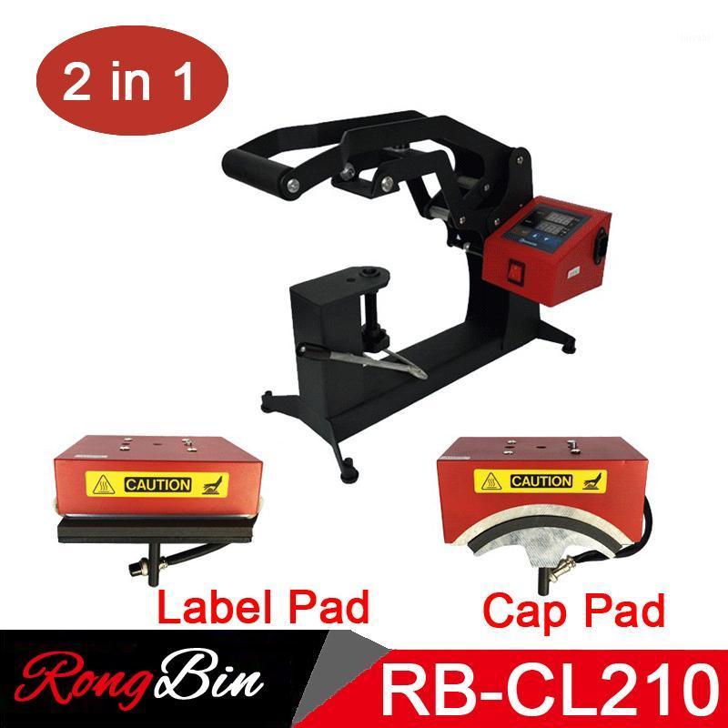 

2 in 1 Combo Digital Cap Heat Press Machine 15x15CM Logo Label Printing Machine DIY Custom Sublimation Printer1
