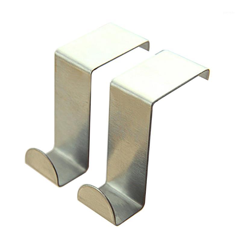 

2PCS Hooks Seamless Nail-free Stainless Steel Hook Space Saving Hook Coat Door Hanger for Kitchen Bathroom Organization1