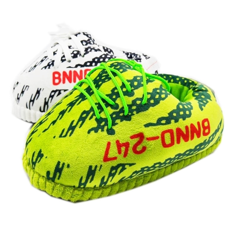 

Unisex Big Size 36-43 Winter Warm Fashion Striped Home Ladies Snug Sneakers House Slippers Women Shoes Y200424, Black white