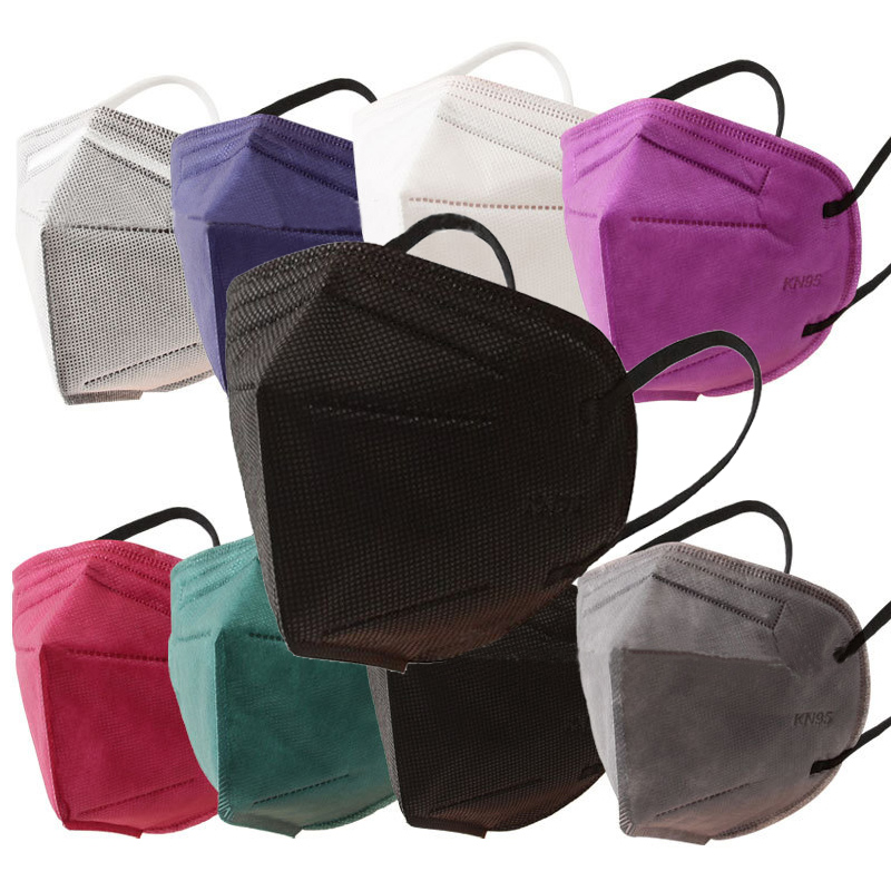 

kn95 mask fast shiping ffp2 face mask designer 95% Filter Respirator KN95 masks dustproof anti-haze black gray colorful facemask in stock