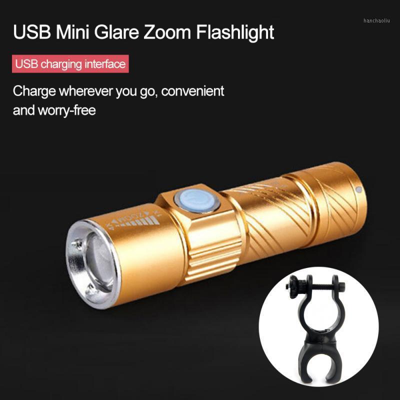 

New USB LED Rechargeable LED Torch Light Lanterna T6 High Power Battery Lantern Tactical for Bicycle #ED1