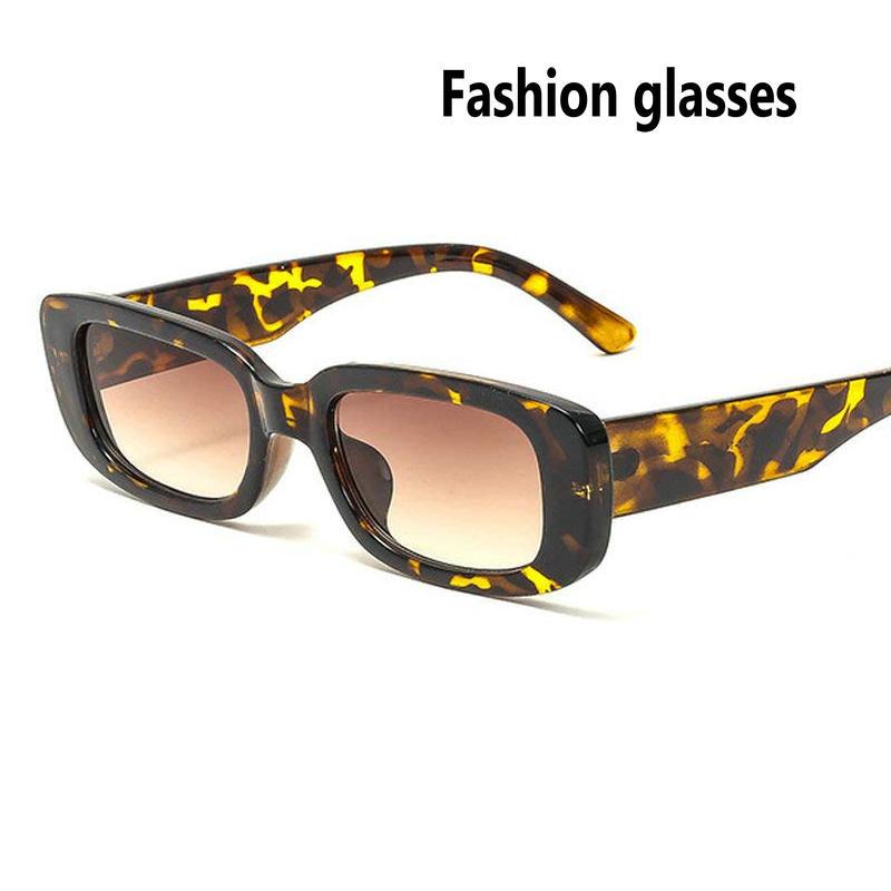 

Sunglasses 2021 Style Brand Designer Rectangle Men Women Vintage Ultralight Square Gradient With Box FML