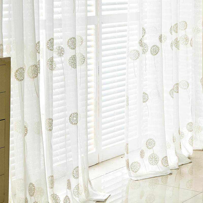 

2020 Direct Selling Special Offer Window Modern Embroidered Voile Tulle For Windows Curtains Children Kids Bedroom Textile Home, Tulle 1 piece