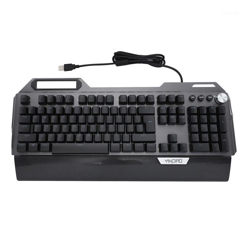 

YINDIAO Gaming Mechanical Keyboard LED Rainbow USB Wired Mix Backlit Keyboard 104 Keys Anti-Ghosting for PC Desktop1
