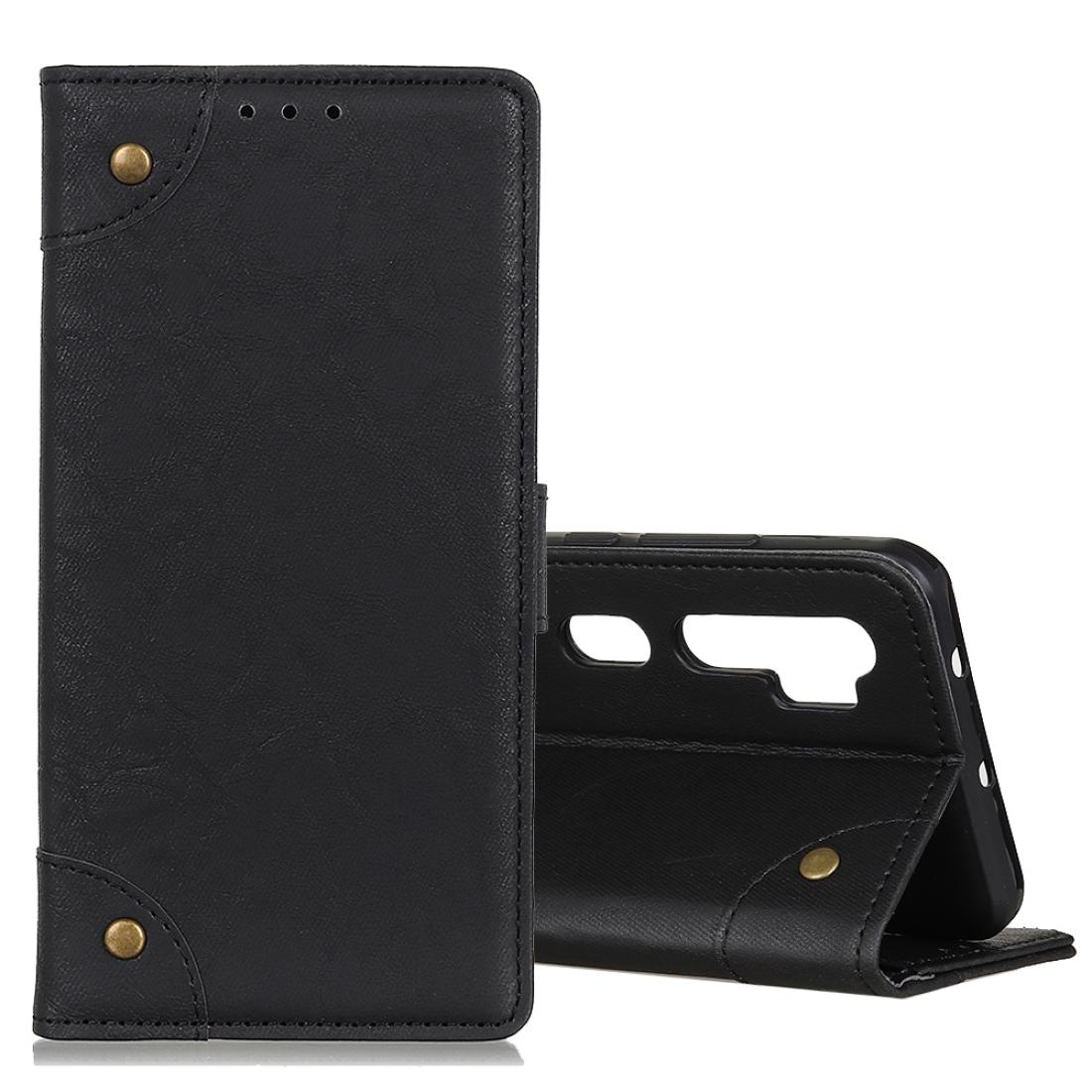 

For Xiaomi Mi Note 10 CC9 Pro Copper Buckle Retro Crazy Horse Texture Horizontal Flip Leather Case with Holder Card Slots Wallet