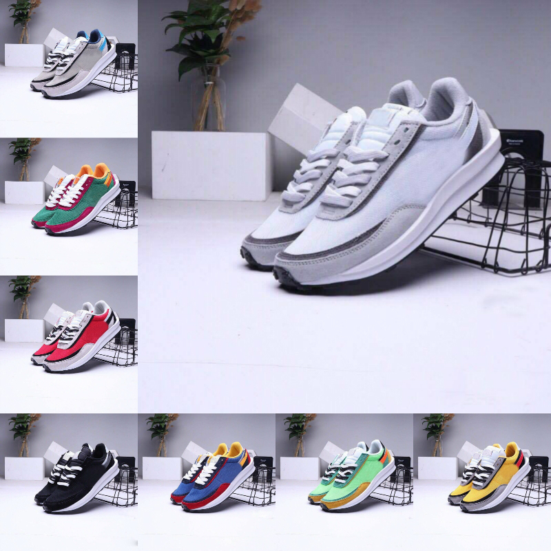 

New Mens Blue Multi Sports Shoes Fashion LDV Waffle Women UNDERCOVER Waffle Racer Black White Daybreak Trainers Varsity Outdoor SNEAKERS