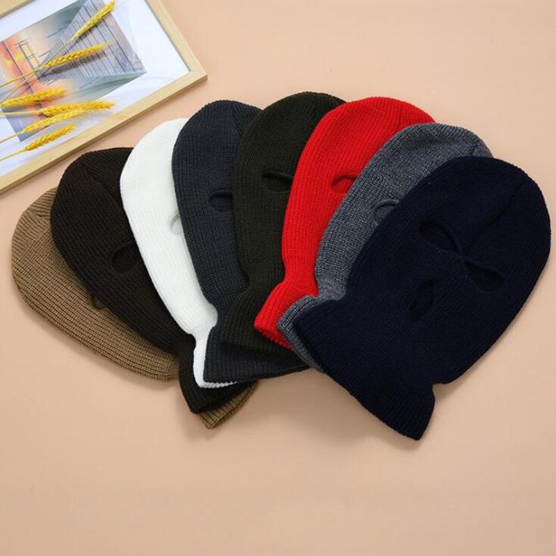 

Balaclava Mask Hat Winter Warm Cover Knitted Full Face Masks Caps Motorcycle Bicycle Ski Cycling Sports Outdoor Balaclava Hats