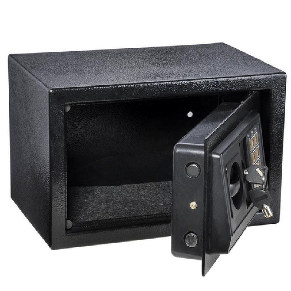 

Digital Steel Safe Electronic Locking Money Strongbox Cash Box Key Black