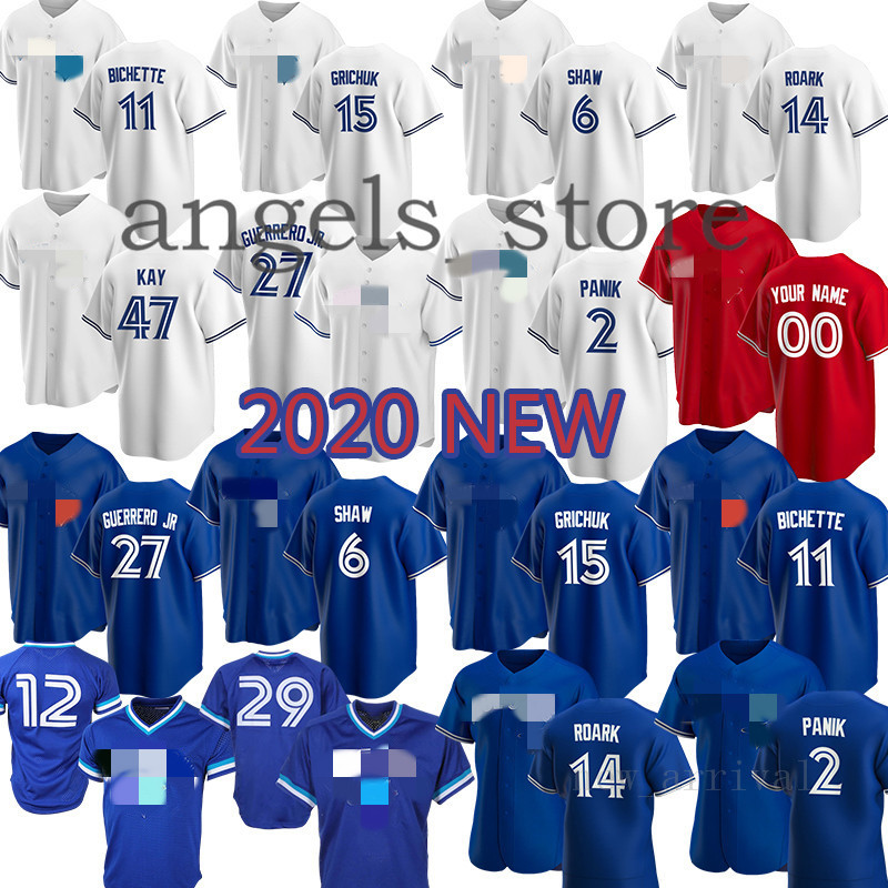 

2020 Custom Blue Bell Jays Carter Alomar Vladimir Guerrero Jr. Smoak Morris Martin Donaldson Pompey Stroman Winfield Sanchez Tulowitzki Mens, 2020 custom (lanniao