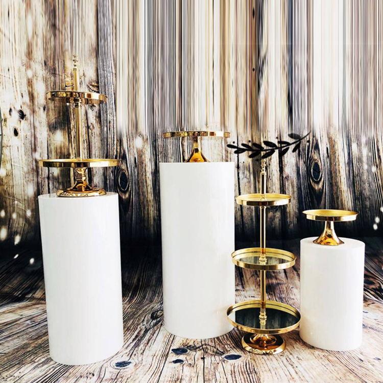 

2020 wedding favors display mirror rack cake decorationg stand dessert table decoration Macaron cupcake holder pan