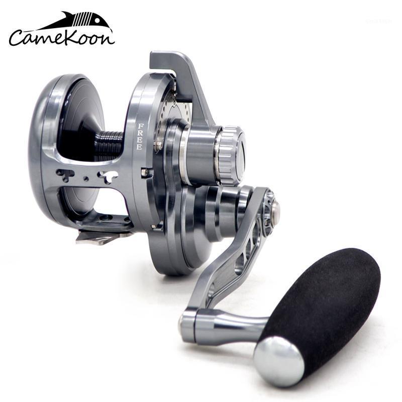 

CAMEKOON Trolling Fishing Reel Round Baitcasting Reel PE4#-600M Large Line Capacity Saltwater Jigging Fishing Coil1