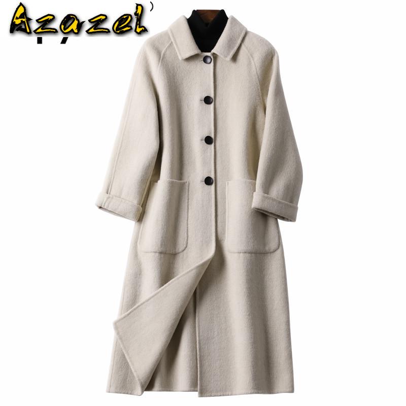 

Spring Autumn Coat Female Jacket Korean Vintage Black Long Wool Coat Women Clothes 2020 Outwear Coats Abrigo Mujer 19001 ZT2517, 19001 camel
