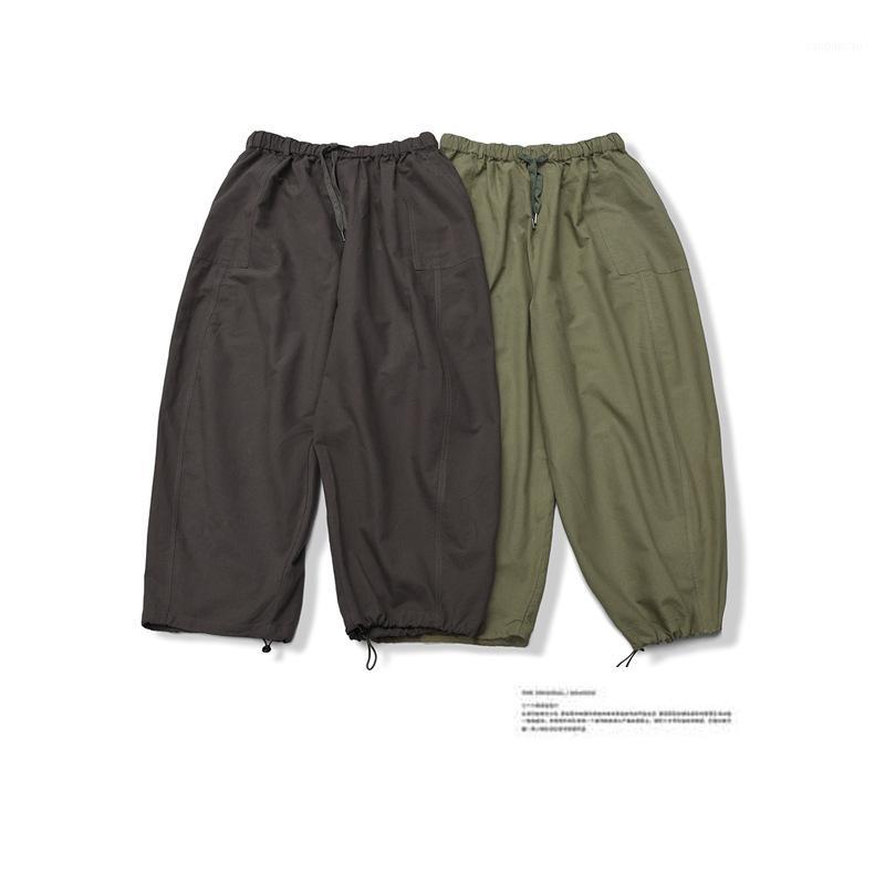 

Outdoor Training Hiking Trendsetter Men's Ankle-length Pants Casual Loose Pants Straight Wide Leg Closed Cross Trousers1, Brown